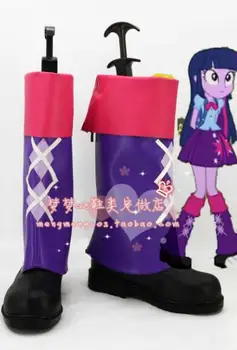 

New Twilight Sparkle Cosplay Boots Anime Halloween Cosplay Shoes Custom Made for Adult Girls and Women