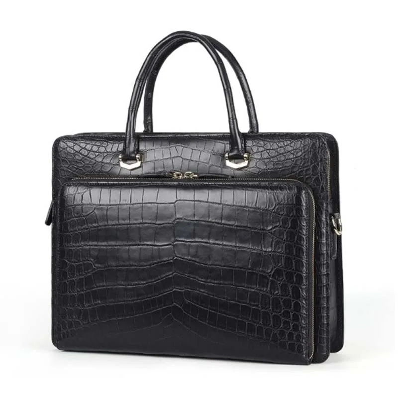 

dae Crocodile leather skin men bag Crocodile leather briefcase crocodile skin can be carried over one shoulder bag men handbag