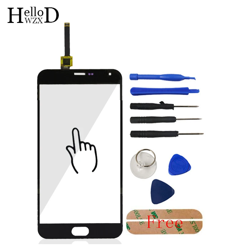 5,5 ''сенсорный экран передняя для Meizu M2 Note Meilan Note 2 Сенсорный экран дигитайзер объектив сенсорная панель склеивание стекла