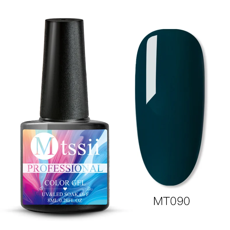 Mtssii 8 мл цветной набор гель-лаков для ногтей маникюр замочить от белого праймера Полупостоянный УФ гель Гибридный лак маникюрные инструменты - Цвет: BS01507