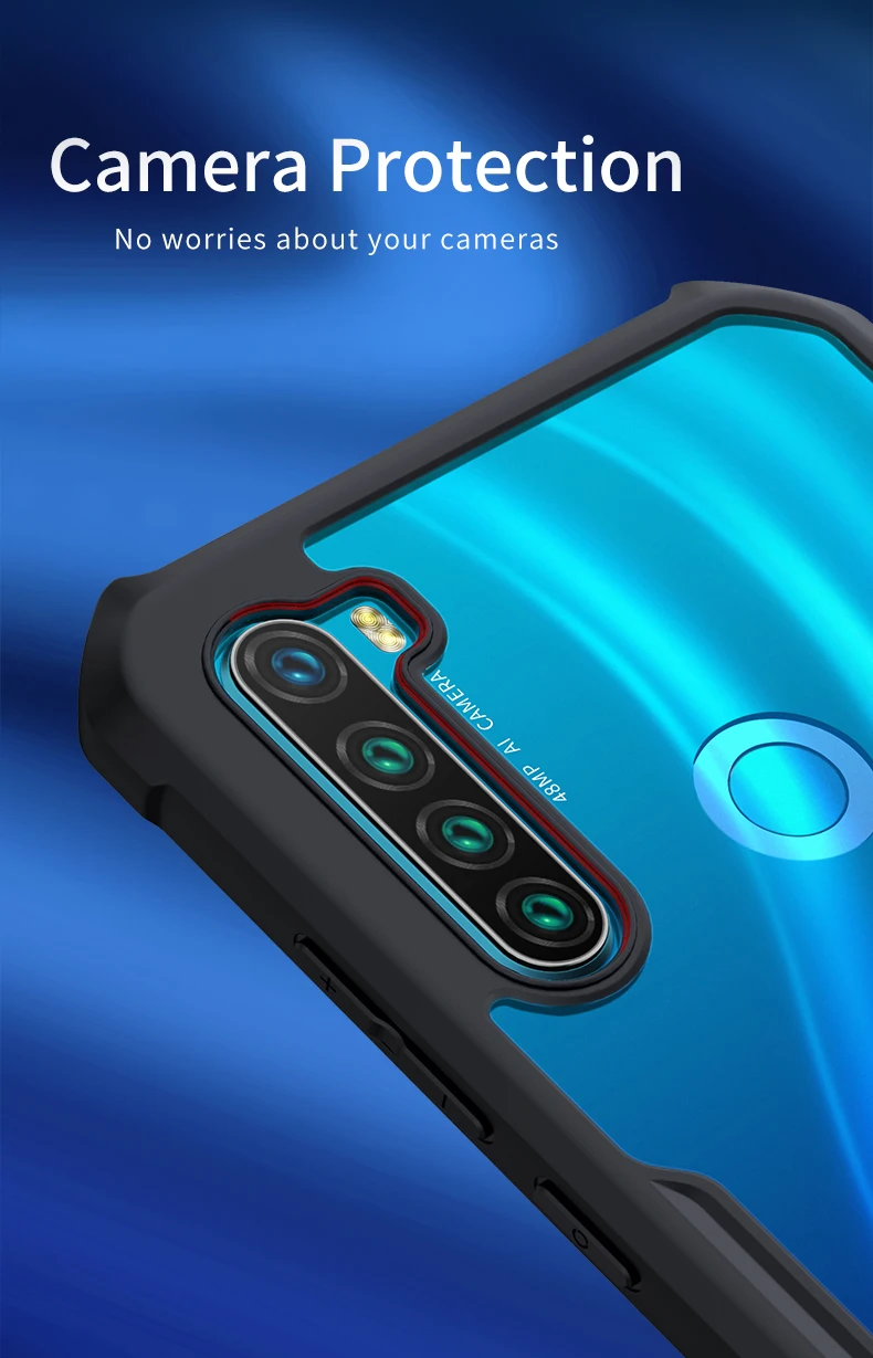 XUNDD противоударный чехол для телефона для Redmi Note 8T прозрачная задняя крышка ультра тонкая Xiaomi Note 8 pro защита, подушка безопасности Бампер Чехол