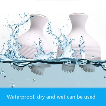 

New Waterproof Head Massager Electric Vibrating Wireless Scalp Massager Prevent Hair Loss Body Deep Tissue Kneading Health Care