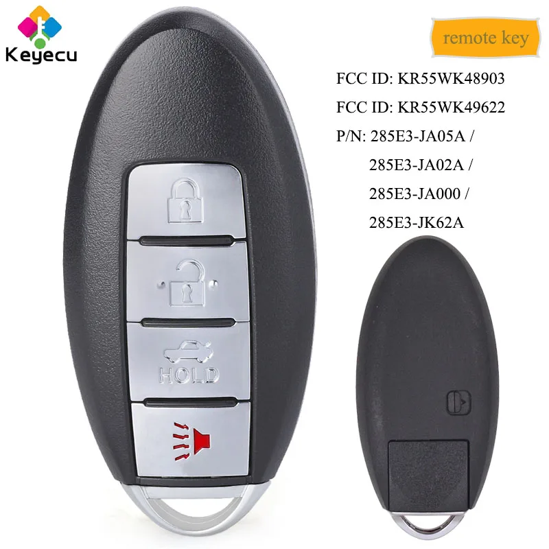 KEYECU KR55WK48903 KR55WK49622 умный пульт дистанционного управления 4 кнопки 315 МГц ID46 чип