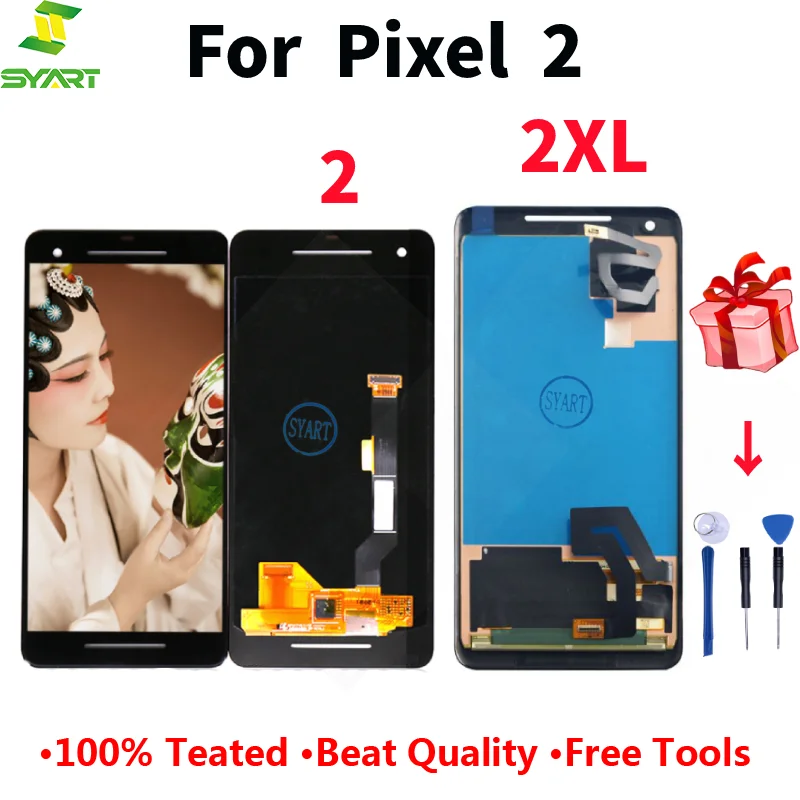 

5" For Google Pixel 2 LCD Pixel 2XL 6" LCD Display Touch Digitizer Screen For Google Pixel 2 2XL Replacement