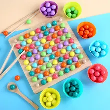Jouets en bois Montessori, mains, entraînement du cerveau, Clip de perles, planche de Puzzle, jeux de pêche mathématiques, jouets éducatifs pour bébés et enfants