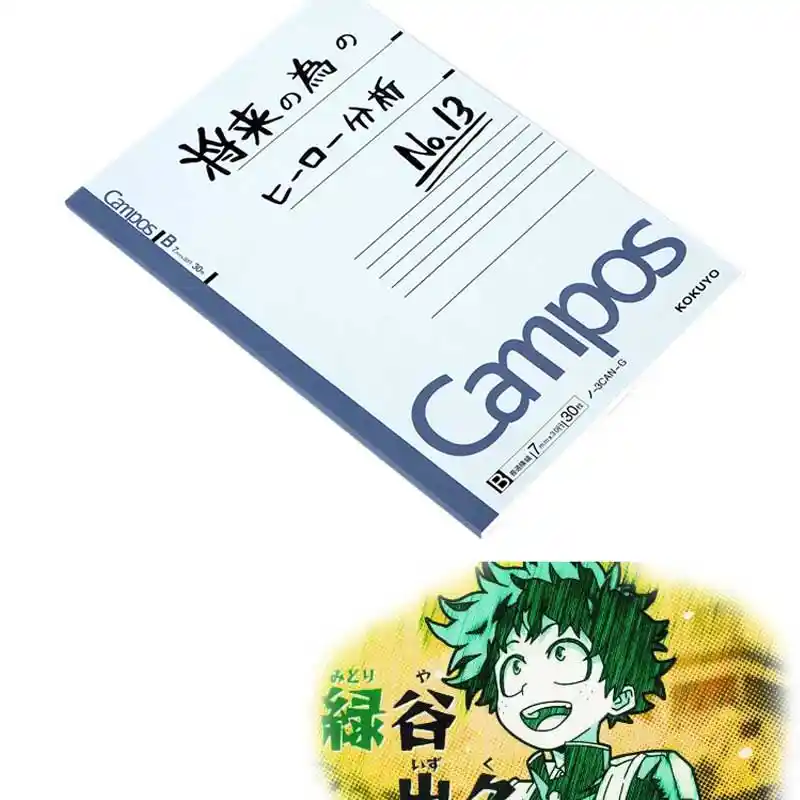 Action Midoriya Izuku Notebook Analysis of Future Heroes 30 Pages