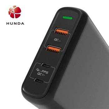 

USB Type C Laptop Charger Power Adapter,120W 5 Port USB Wall Charger with 18W & 60W Type C Power Delivery PD Charger and QC 4.0
