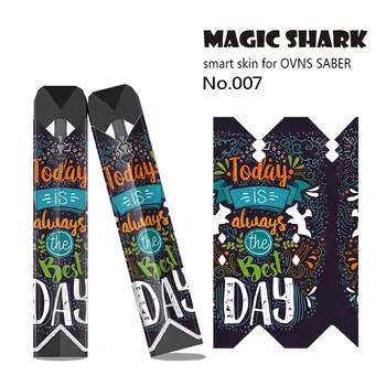 

Magic Shark Skull Leaf Chinese Dragon Wolf Tiger Motorcycle PVC Sticker Cover Case Film for OVNS Saber Kit