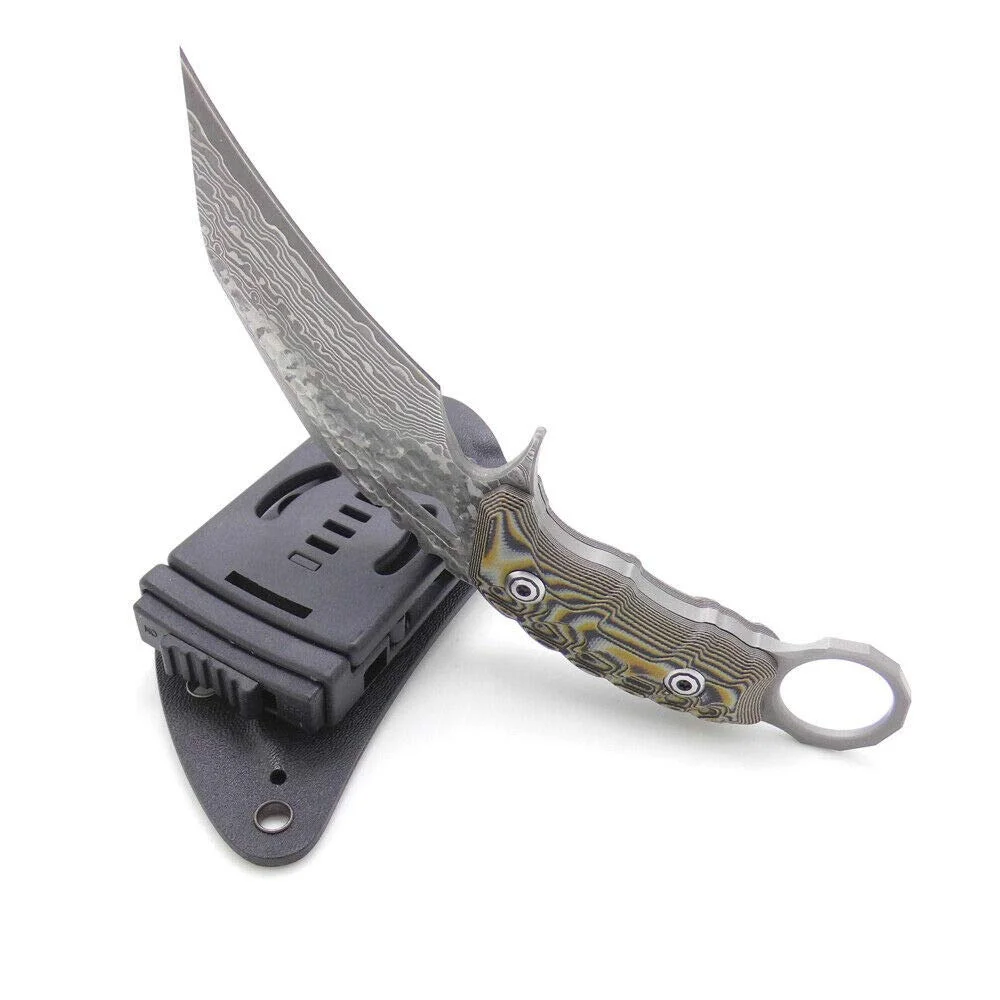 

MASALONG Camp Hunting Survival Tools Self-Defence Steel Outdoor Tactical Karambit Martial Knife M121