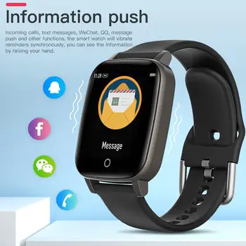 

T1S Smart Watch Waterproof Health Monitoring Bluetooth 5.0 Intelligent Bracelet Color LCD Screen Remote Control Fitness Tracker