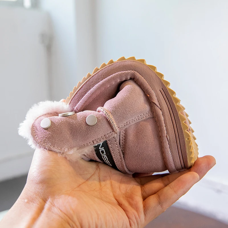 RumRam Warm Kids Snow Boots For Children New Toddler Winter Princess Child Shoes Non-slip Flat Round Toe Girls Baby Lovely Boots