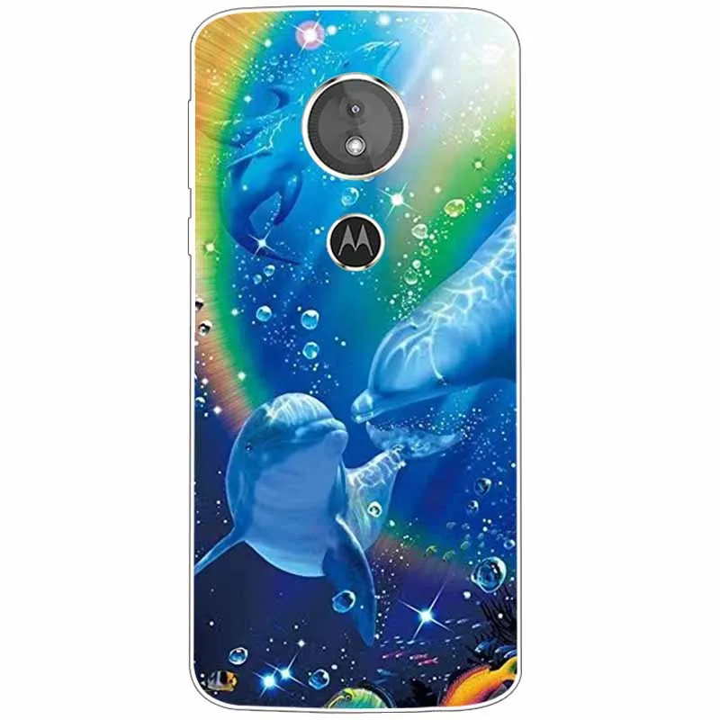 Animal Design TPU Soft Silicone Clear Case for Motorola Moto G6 Series