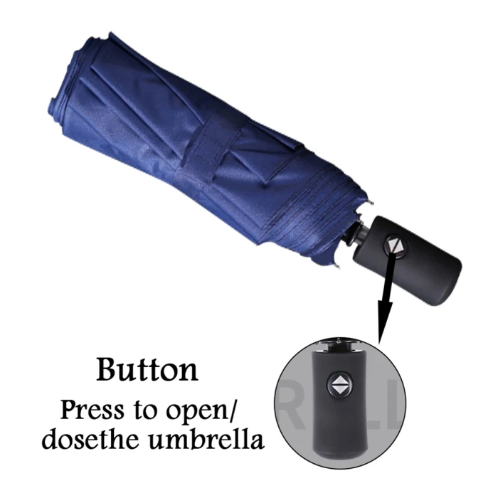 Umbrella 8 Ribs Auto Open Close Windproof Rain Umbrella Waterproof Outdoor FP8