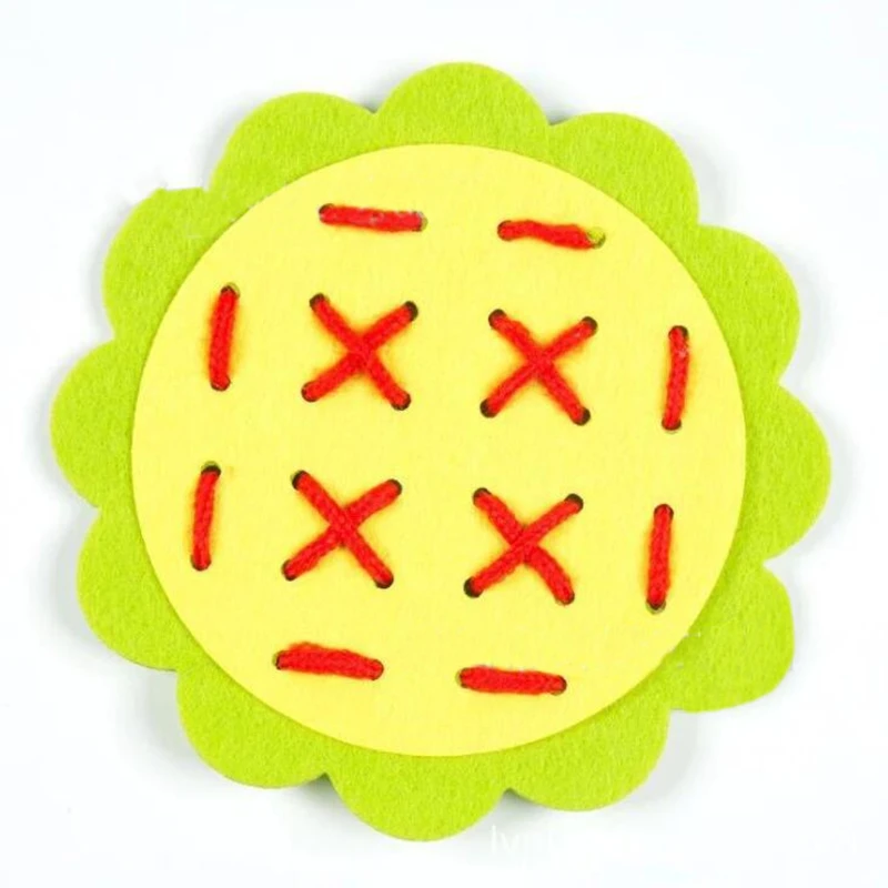 Kids Toys Teaching Aids Manual DIY Weave Cloth Math Toys Baby Early Education Toys Montessori Materials Juguetes Educativos