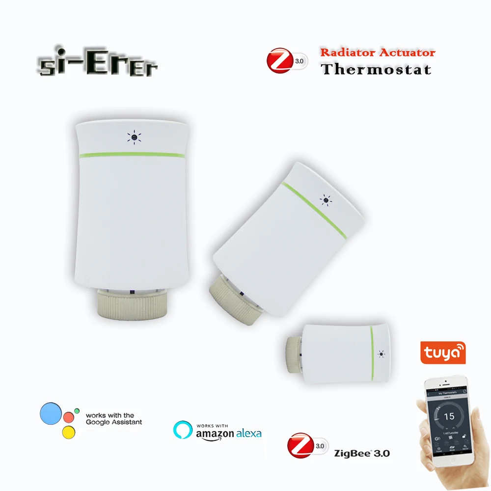 

Tuya Zigbee radiator actuator, with programmed radiator voice control thermostatic valve Alexa Google