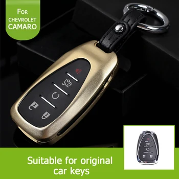 

Alumium Hard Keyless Remote Key Fob Flip Key Protection Case Cover Side Blades For Chevrolet Camaro Cruze Malibu Volt Malibu