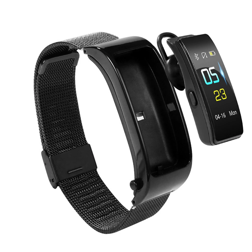  Y5 Smart Sports Bracelet Bluetooth Headset 2 in 1 Step Heart Rate Blood Pressure Call Reminder Push - 4000087641814