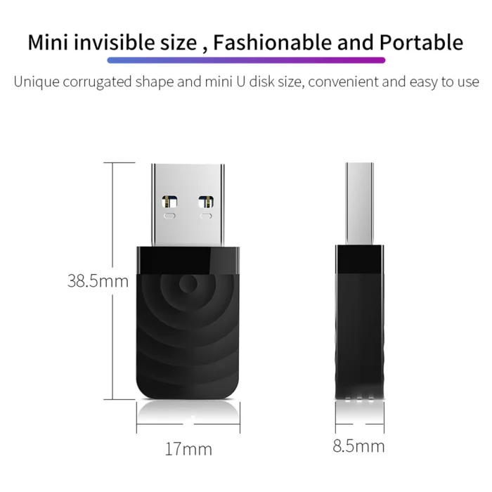 Двухчастотный 1300 м Gigabit USB мини портативный неограниченный приемник CF-812AC USB WiFi адаптер NC99