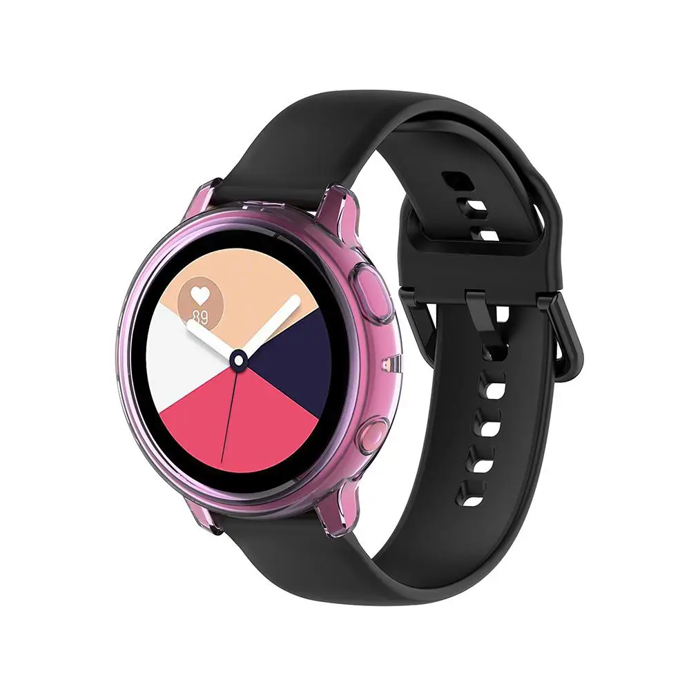 Полный вокруг экрана Защитная крышка ТПУ защитный чехол для samsung Galaxy Watch Active 40 мм