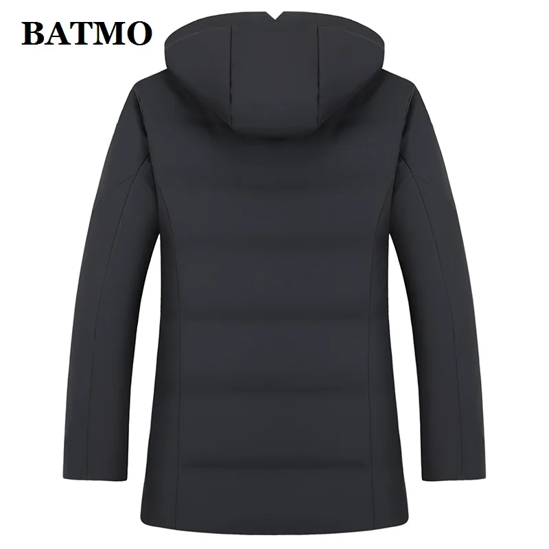 BATMO 80% Белые куртки с капюшоном на утином пуху для мужчин, мужские зимние куртки с капюшоном, пальто с капюшоном для мужчин, 88031
