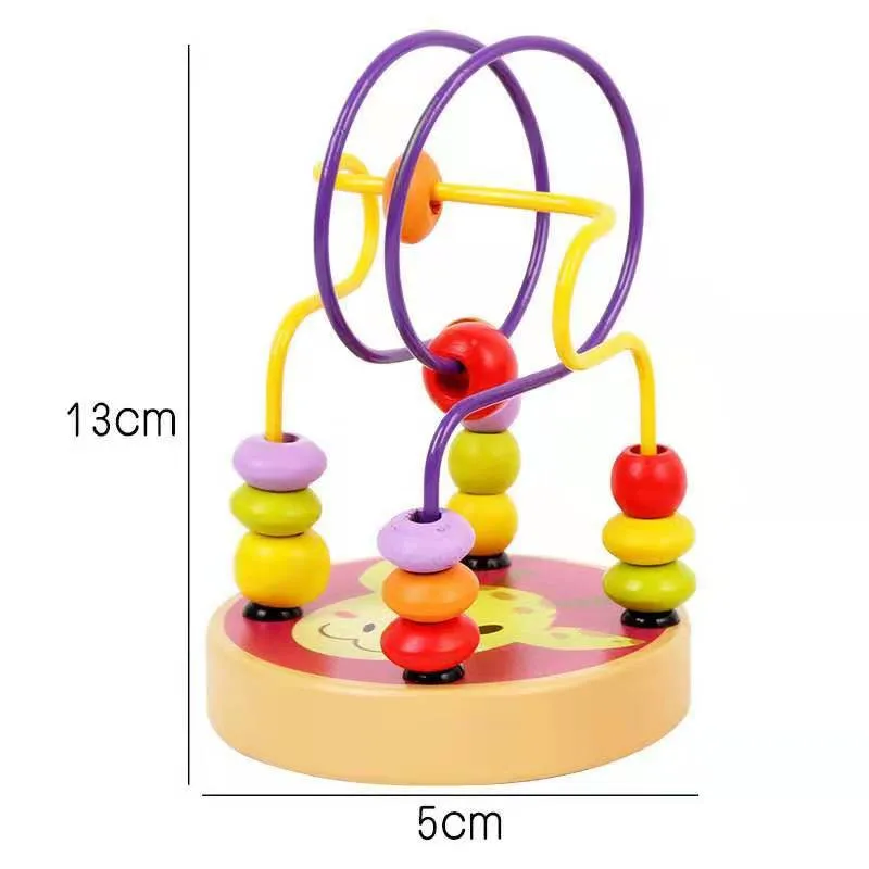 

Montessori Ideas Educational Wooden Educational Toys Mini Bead Beads Game Animals Beads Factory Direct