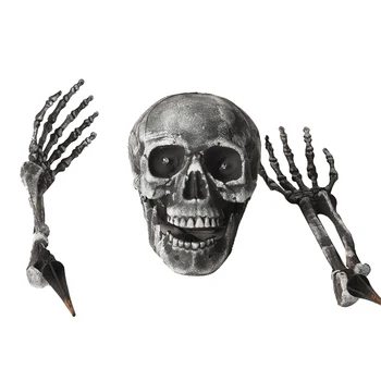 

Skeleton Stakes Halloween Decoration Ground , Skull and Skeleton,Yard Lawn Stake Garden Graveyard Decoration