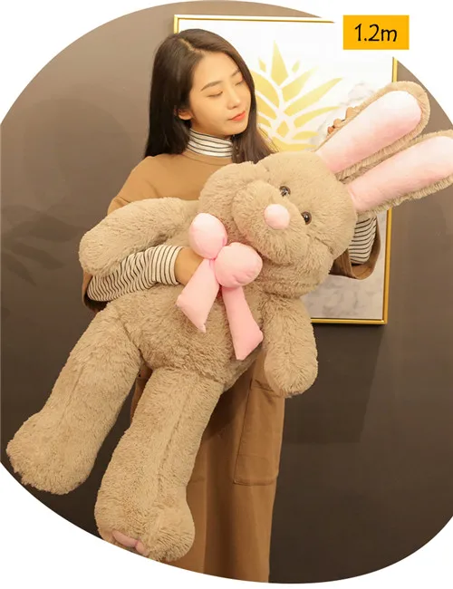 Fancytrader 59'' JUMBO Kawaii Giant Stuffed Rabbit Plush Toy Doll Cute Anime Bunny Hugging Pillow for Girl Gift Decoration 150cm (15)