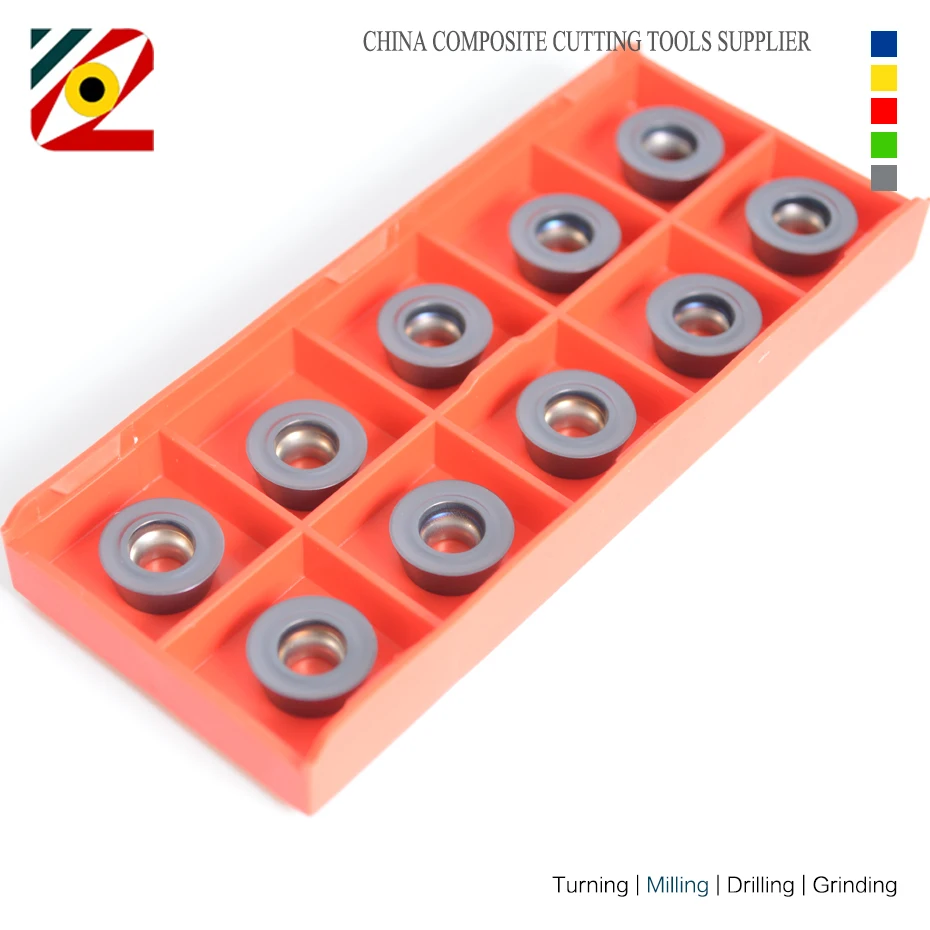 10PCS RDMT RDMT10T3 RDMT1204 RDMT1604 MOTN R5 R6 R8 Machining Stainless Steel CNC Carbide Insert Milling Cutter