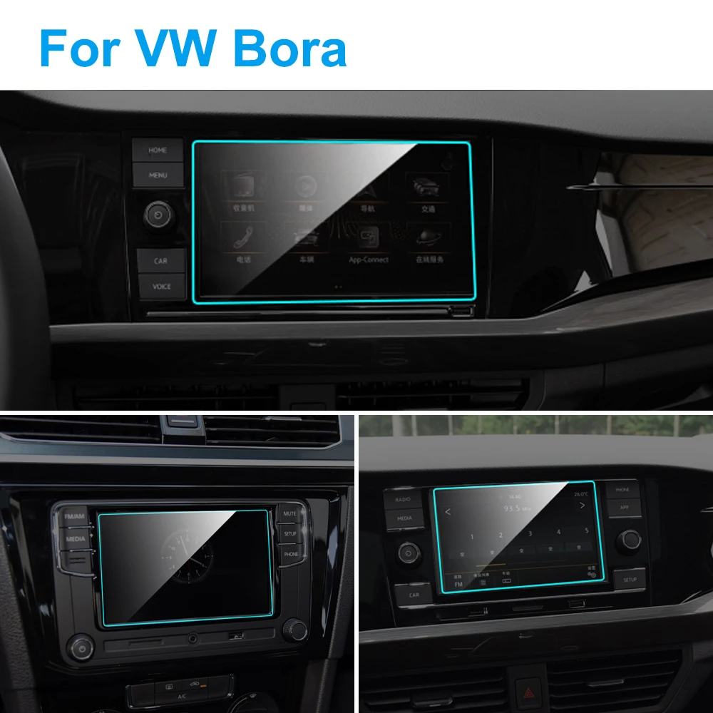 Car GPS Navigation Screen Protector for Volkswagen VW Bora 2016-2020 Auto Interior Tempered Glass Protective Film Accessories |
