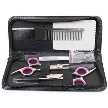 

Mute Pet Grooming Scissors Set Pet Hair Cutting Thinning Scissors Dog Cat Grooming Shears Barber Cutting Tools Kit