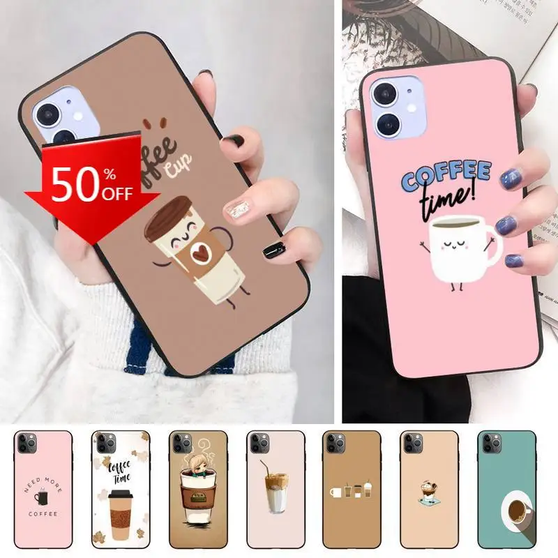 Симпатичные обои о Кофе Роскошный чехол для телефона iphone XS 11 11Pro 5 5s SE 6 6s плюс 7 8 2020 |