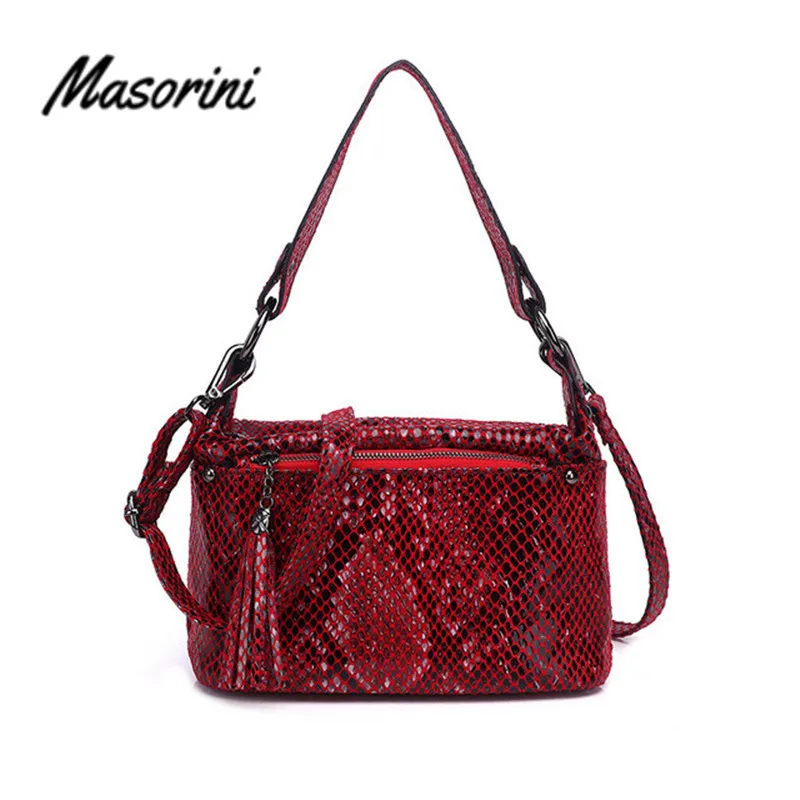 

2020 New Arrival Women Handbag Snake Prints Female Shoulder Messenger Bags Pu Crossbody Tote Bags Large Capacity Designer