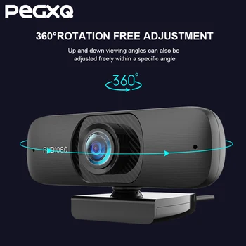 

HD 1080P Camera Computer PC Webcamera Rotatable With USB Plug Microphone For Live Broadcast Video Calling Conference Work Webcam