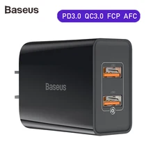 Baseus USB зарядное устройство quick charge 3,0 для iPhone X 8 7 iPad быстрое настенное зарядное устройство для samsung S9 Xiaomi 8 huawei зарядное устройство для мобильных телефонов