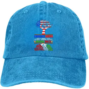 

Maxdo Men & Women Cool Cap Adjustable with American Grown with Mexican Roots Romper Printing