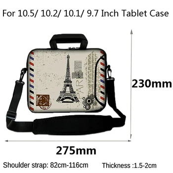 

Laptop Bag Universal 10.2" 10.5" 9.7" 10 Tablet Sleeve Case For Asus ZenPad Samsung Tab A 10.1 Messenger Shoulder Strap Bag Case