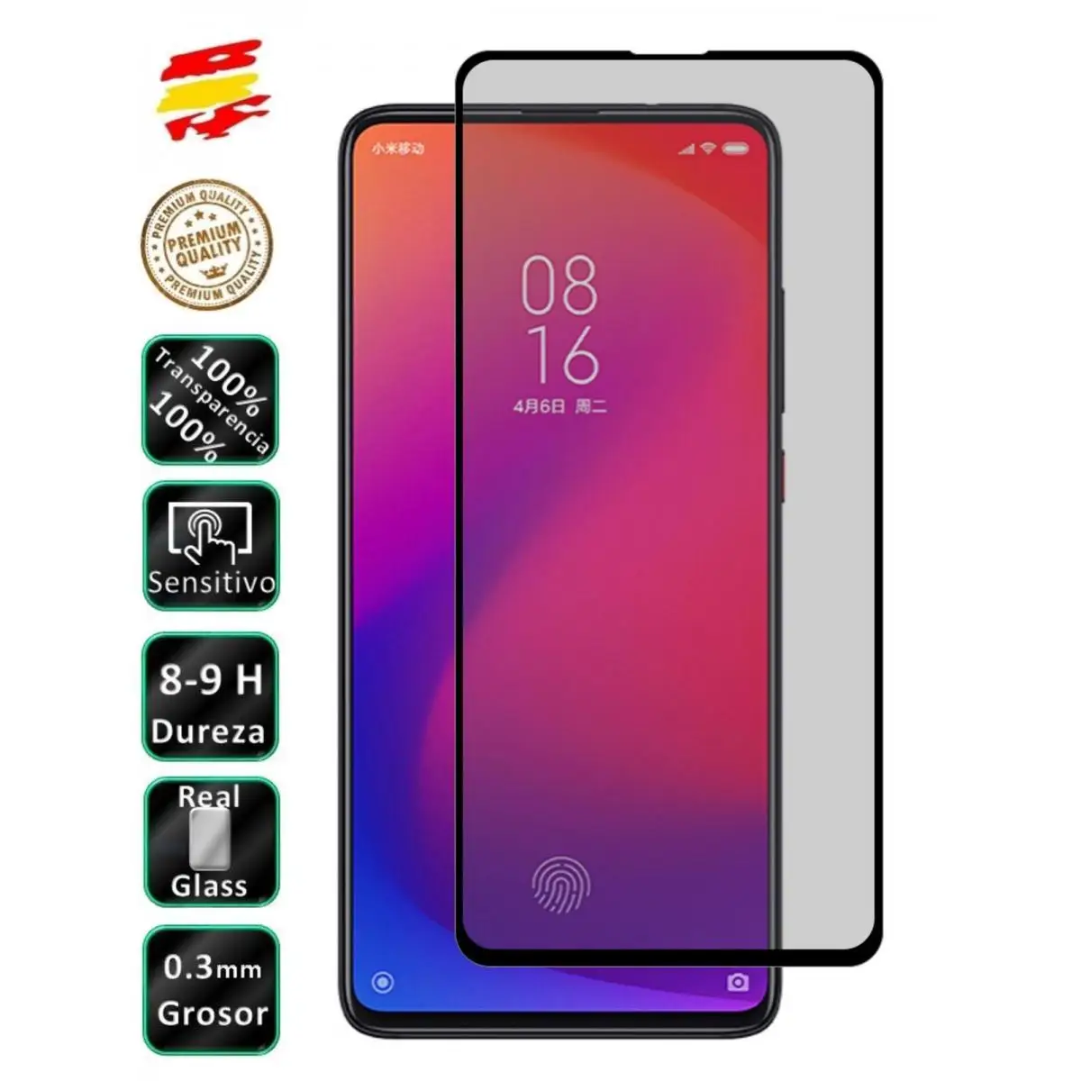 Proteggi Schermo In Vetro Temperato Xiaomi Mi9T Mi 9 T Mi 9 T Full Black