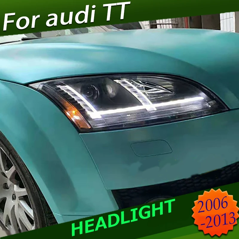 Car Styling led headlight for Audi TT 2006 2007 2008 2009 2014 Headlight Lamp with dynamic turn signal | Автомобили и мотоциклы