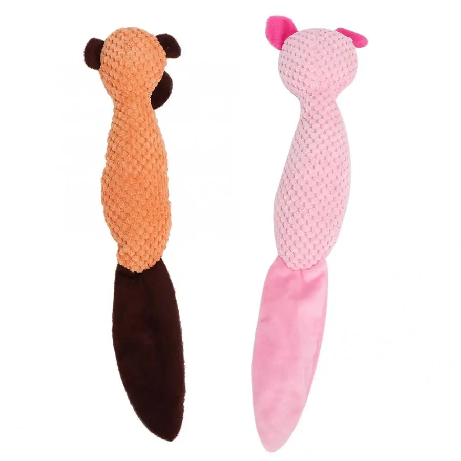Dog Toy Soft Plush Pet Sounding with Ringing Paper Teeth Cleaning Protection Chewing Biting Interactive Training Toy for Dogs