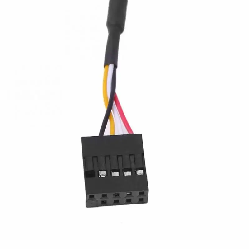 Cavo Adattatore USB 2.0 Maschio A 2 Porte Header Femmina 9 Pin – 20 Cm, Con Adesivo Per Fissaggio