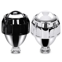 2,5 дюймов Мини объектив проектора H1 Светодиодная лампа HID Bi Xenon головной светильник с черным серебристым корпусом H4 H7 адаптер для фар стайлинга автомобилей