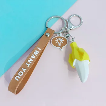 

Cute Corn Avocado Fruit Keychain Car Pendant Men And Women Bag Key Chain Creative Keychain Bag Coin Purse Soft Toy Pendant