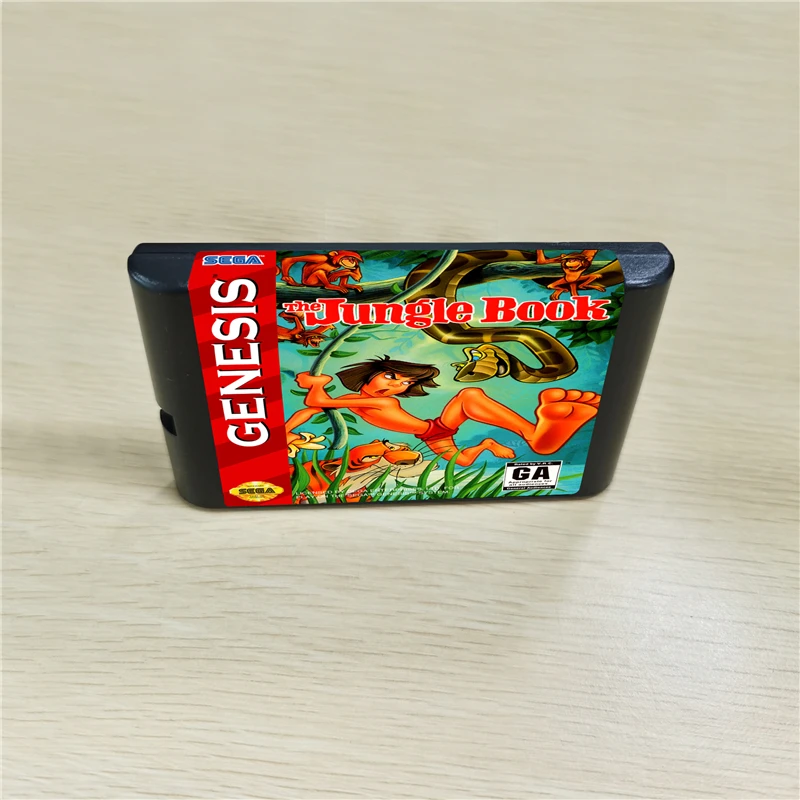 Игровой картридж Jungle Book - 16 бит MD для консоли Sega MegaDrive Genesis | Электроника