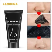 LANBENA, черная маска, маска для лица от черных точек, средство для удаления черных точек, уход за кожей, грязевые полоски для носа, лечение акне, маска для удаления пор