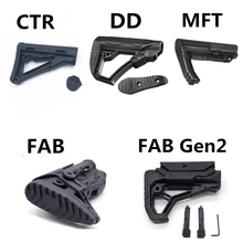 Удлиненный хвостовой держатель MFT CTR DD для охоты M4 AR15 опора для пневматического ружья Водяная бомба страйкбол тактические аксессуары J8 J9