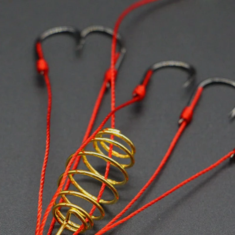 4Pcs/Sets Of Boxed Fishing Hook Explosion Hooks Have Barbed Bomb Hooks Fishing Gear Fishing Lure Bait Trap Feeder Cage Sharp Fis