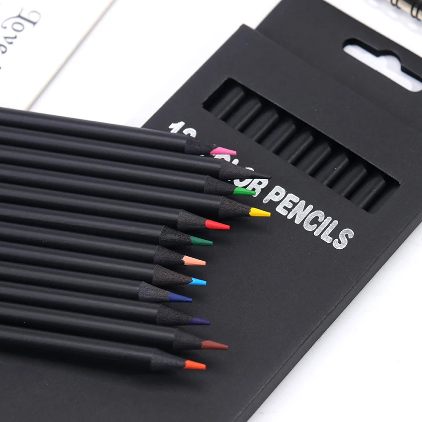 1Set 12 Color Small Pencil Painting Pen Color Office Lead Pencil Student UK 