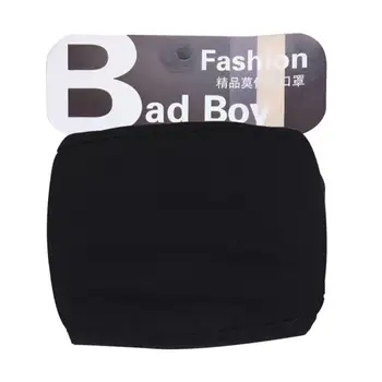 

Black Bilayer Cotton Mouth Mask Anti Haze Dust 3D Mask Men Women Dustproof Earloop Face Mouth Mask Winter Warm Mask Washable