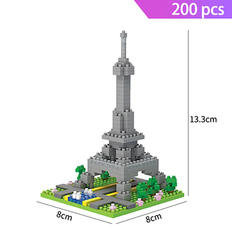 World Landmarks Micro Bricks Collection: Iconic Architecture Building Kits