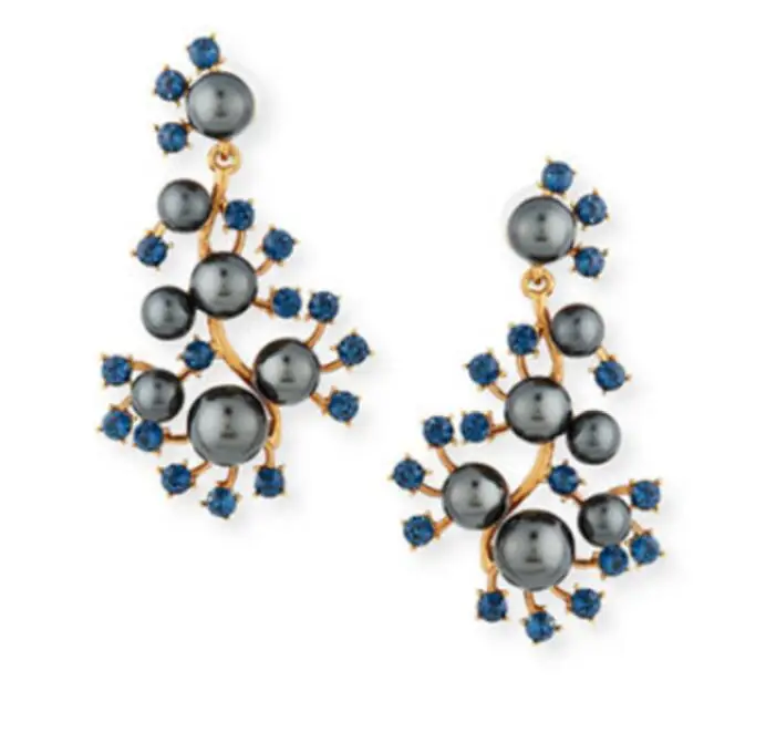 CSxjd Luxury Jewelry pearl Crystal Earrings
